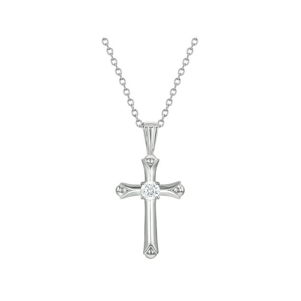 Sterling Silver Cross Necklace and Matching Hallmarked 925 Earrings 